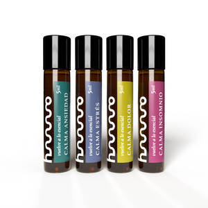 KIT CALMA de aceites esenciales en roll-on para calmar el estrés, ansiedad, insomnio y dolor de cabeza